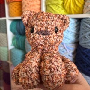 Handmade Crochet sitting kitty plush